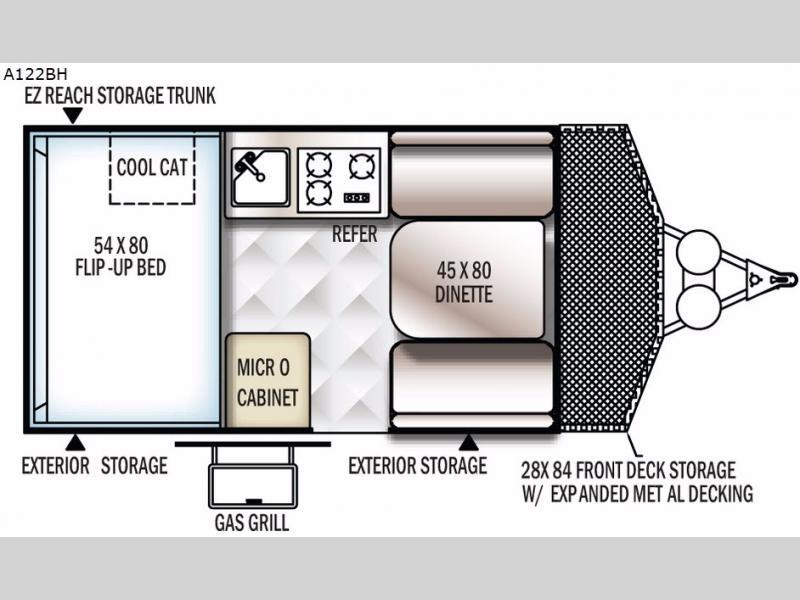 2018 Forest River Rv Rockwood Hard Side Series A122BH