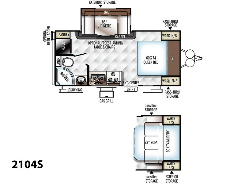 2018 Forest River Rockwood Mini Lite 2104S