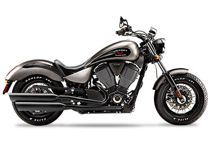 2015 Victory Motorcycles Gunner Suede Titanium Metallic with Black