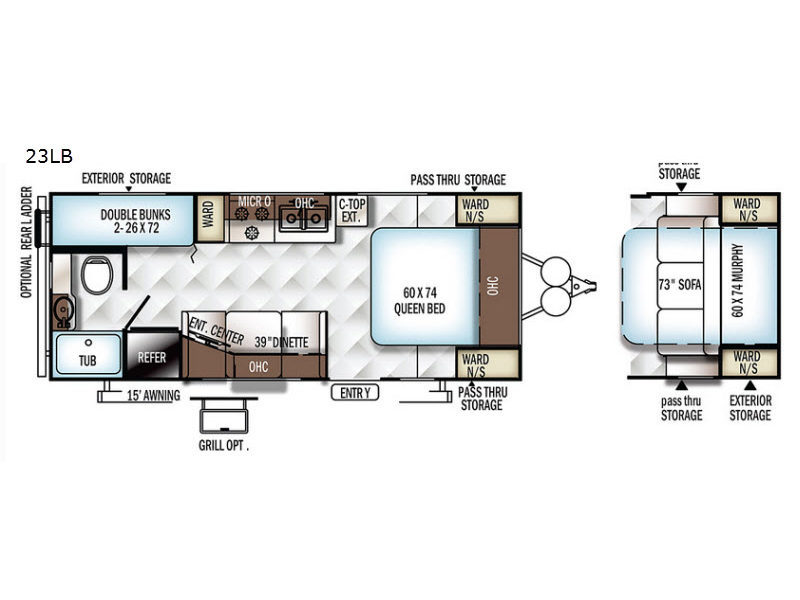 2018 Forest River Rv Flagstaff Micro Lite 23LB