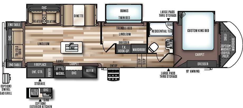 2018 Forest River Salem Hemisphere 368RLBHK