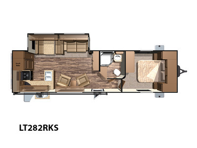 2017 Open Range Rv Light Travel Trailer LT282RKS