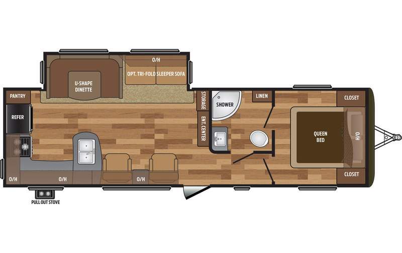 2018 Keystone Rv HIDEOUT 28RKS TRAVEL TRAILER