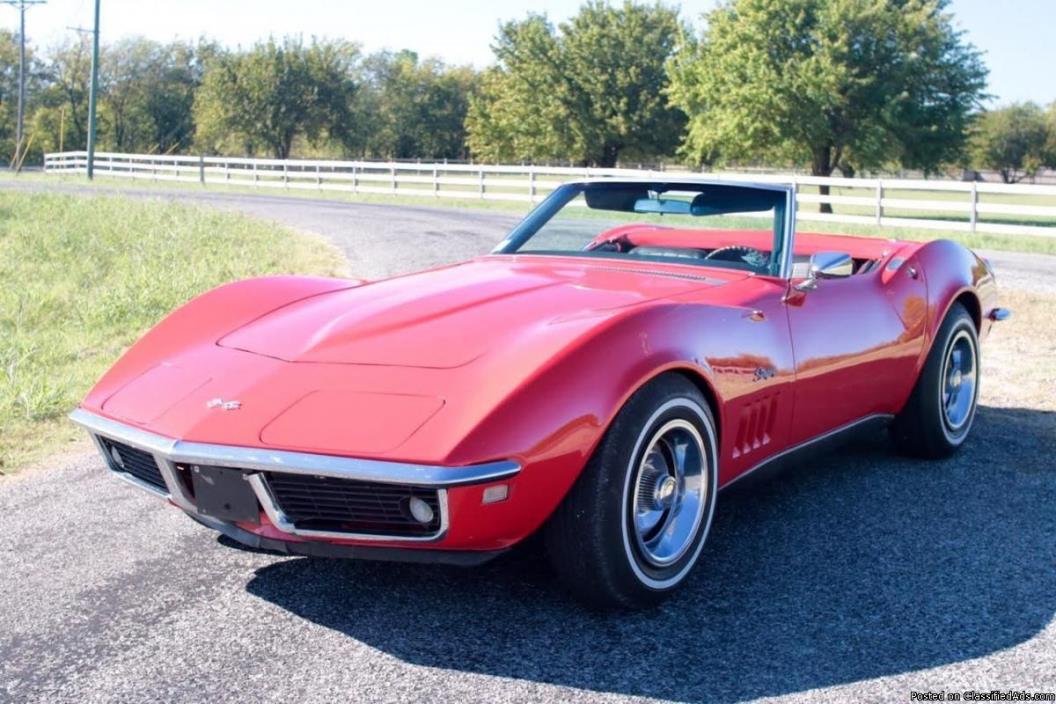 1968 Chevrolet Corvette Roadster Numbers Matching Red