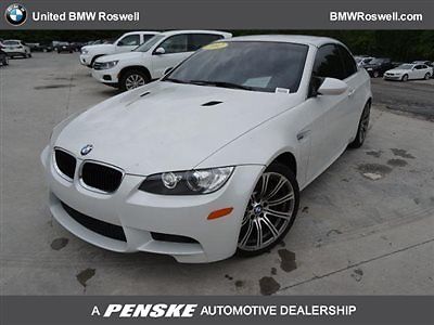 BMW : M3 Low Miles 2 dr Convertible Automatic Gasoline 4.0L 8 Cyl Mineral White