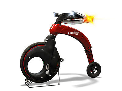 Yikebike Electric Folding Bike RED Color