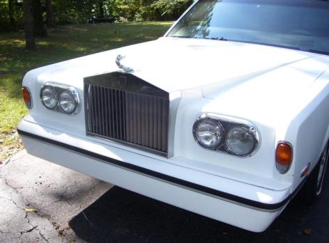 1975 Rolls Royce conversion on 1989 6 passenger Stretch Lincoln white