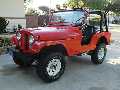Jeep : CJ Willys 1972 red jeep willys cj 5 low miles california owned only 258 engine 3 speed