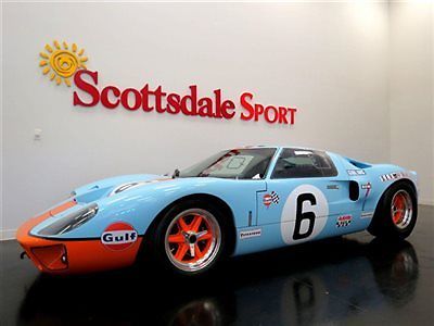 Shelby : GT40 MKI GULF ROUSH 427ci 8V, FI 8 STACK, RHD w SILL SHIFTER, RO 66 gt 40 mki by superformance only 100 miles a very special turn key build