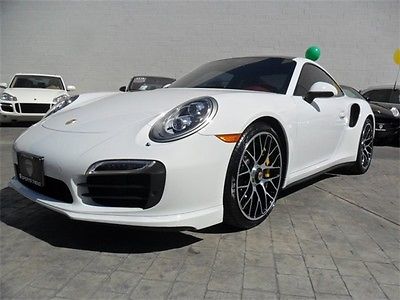 Porsche : 911 Turbo 2014 porsche 911 turbo s pdk white red 8 k miles