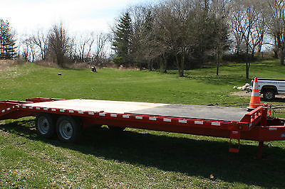 2014 Sure Trac skidloader trailer,2 8000 lb axles,built in tool box in tounge