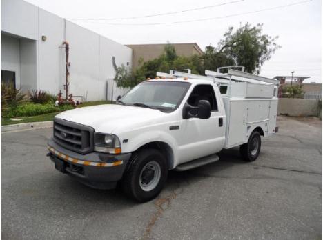 2002 Ford F350 8  Enclosed Utility Service Truck