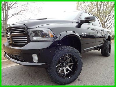 Ram : 1500 Sport CREW CAB 4X4 LIFTED LEATHER WE FINANCE! 6 procomp lift 35 tires 20 fuel rampage fender flares amp power steps