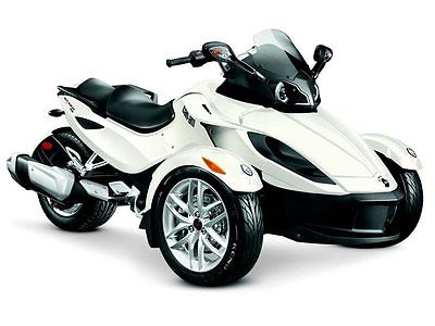 Can-Am new can-am canam rs sm5 manual shift white spyder three wheeler