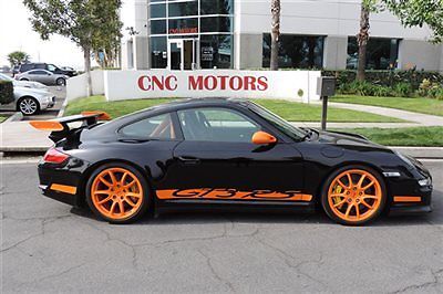 Porsche : 911 2dr Coupe GT3 RS 2008 porsche gt 3 rs 911 black with orange carbon brakes roll cage msrp