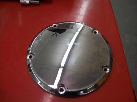 HARLEY 5 HOLE DERBY COVER CHROME 60668
