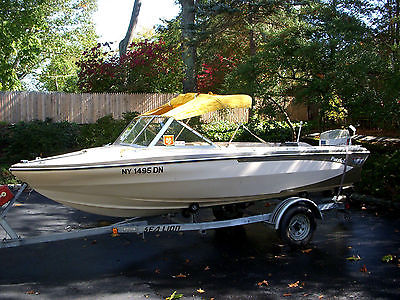 1970 Glastron 16' Boat with Trailer and Powerwinch