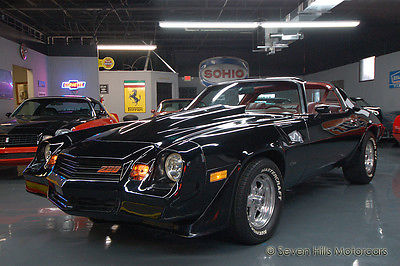 Chevrolet : Camaro Loaded Z28, BIG BLOCK 454, 4-Speed, T-Tops, Black/Red, AWESOME DRIVER, Looks Great!!