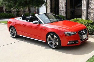 Audi : S5 Prestige Cabriolet 3.0T Quattro S Tronic Misano Red Navigation Bang & Olufsen Comfort Pkg Sports Diff Aluminum-Optic Pkg