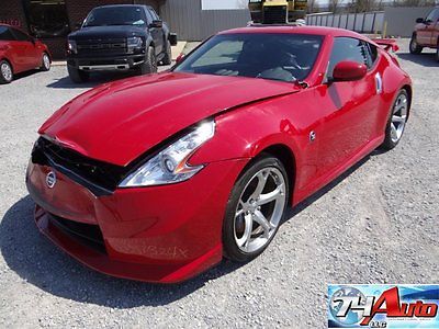 Nissan : 370Z NISMO 74 auto salvage repairable 370 z nismo good airbags 6 speed easy build
