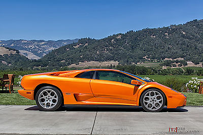 Lamborghini : Diablo in Arancio Orange with only 8,561 miles! 2001 lamborghini diablo orange low miles black