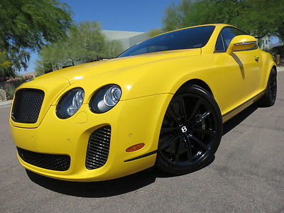 Bentley : Continental GT Supersports Rare Factory Medore Yellow Color 22k Miles Rare Car Loaded 2011 2012 2009 gt gtc