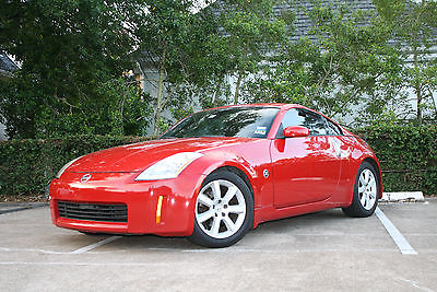 Nissan : 350Z Enthusiast Coupe 2-Door Red, 6 Speed Manual, Aftermarket Stereo + Speakers, Good Condition