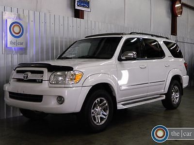 Toyota : Sequoia Limited 4WD 07 sequoia 4 x 4 limited luxury pkg pearl quad seats roof dvd tvs loaded clean