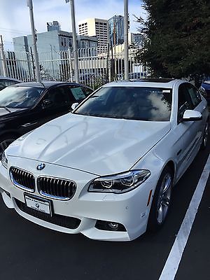 BMW : 5-Series 535i 2015 bmw 535 i xdrive m sport white exterior black leather interior
