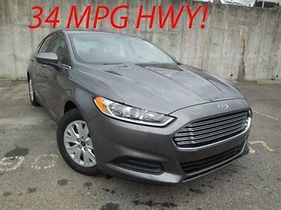Ford : Fusion 4dr Sedan S FWD Ford Fusion 4dr Sedan S FWD Low Miles Automatic Gasoline 2.5L 4 Cyl Sterling Gra
