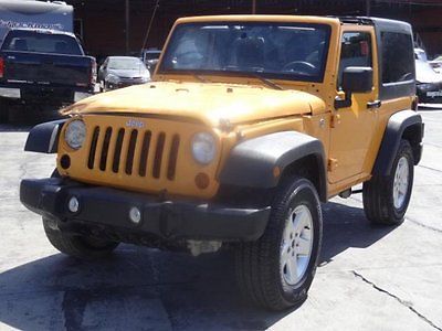 Jeep : Wrangler 4WD Sport 2012 jeep wrangler 4 wd sport repairable salvage wrecked damaged fixable save