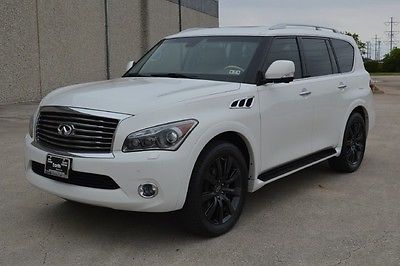 Infiniti : QX56 8-passenger 2011 infiniti qx 56 navigation rear entertainment rear bench loaded