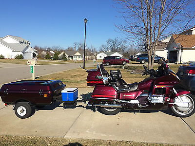 Honda : Gold Wing Honda:  1989 Goldwing GL1500 w/Trailer Only 46,664 Miles Excellent Condition