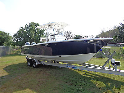 2012 Sea Hunt Game Fish 25 Center Console Twin Yamaha 150 H.P.   76 hrs video