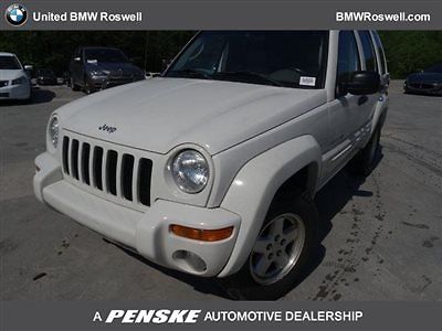 Jeep : Liberty 4dr Limited 4WD 4 dr limited 4 wd suv automatic gasoline 3.7 l v 6 cyl white