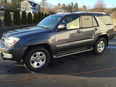 Toyota : 4Runner 4dr Limited 2004 toyota 4 runner limited 4 wd v 8 gray over gray 1 owner clean history
