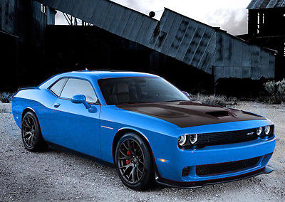 Dodge : Challenger SRT Hellcat Coupe 2-Door Inbound hellcat b5 blue black hood nav manual trans laguna leather
