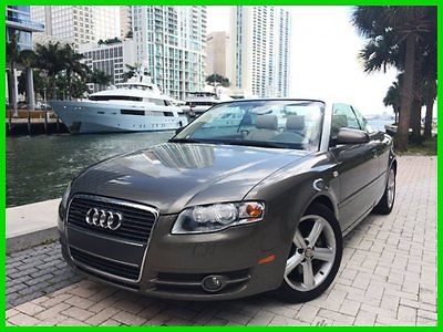 Audi : A4 2007 Audi A4 Convertible, CLEAN CARFAX, LOW MILES Convertible, REALY LOW MILES