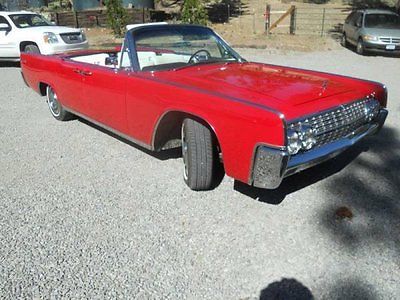 Lincoln : Continental Convertible 1962 lincoln convertible 8 cylinder rwd automatic leather