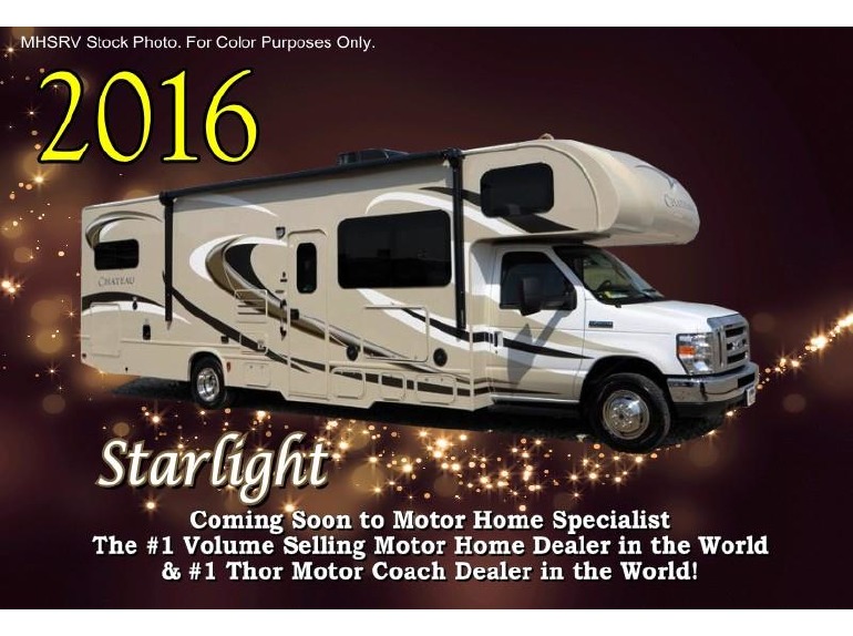 2016 Thor Motor Coach Chateau 28F W/Cabover Ent, Ext. TV, King
