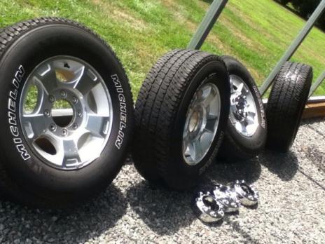 2012 f250 wheels and tires, 3