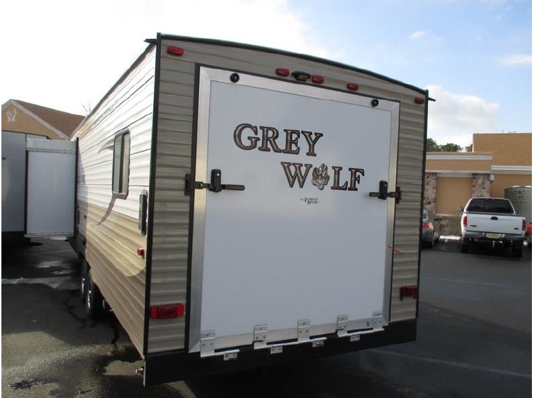 2015 Forest River Grey Wolf 27RR Slide-out Enclosed Rear G