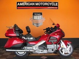 Honda : Gold Wing 2014 used candy red honda gold wing gl 1800 new tires with navigation xm radio