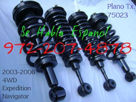 03 04 05 06 Lincoln Navigator Expedition front & rear complete struts, 3