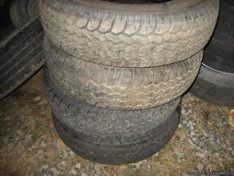 Four 8.75 x 16.5 Tires
