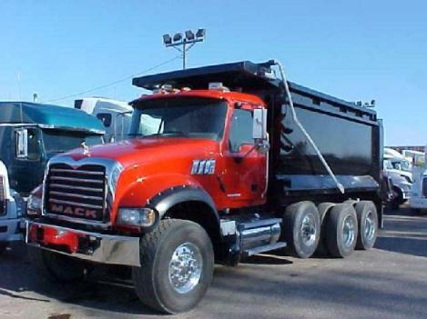Mack granite gu713 tri-axle dump truck for sale