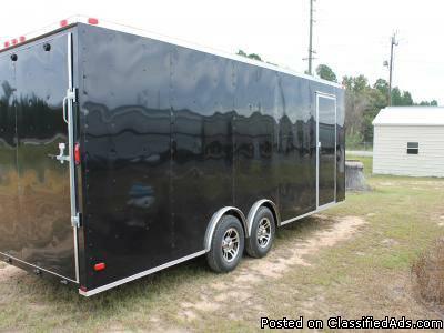8.5x22 Black Enclosed Cargo Trailer