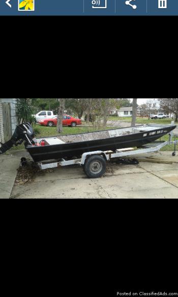 16FT boat with2013 mercury 20