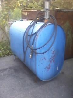 275 Gal. Upright Tank with pump, 0