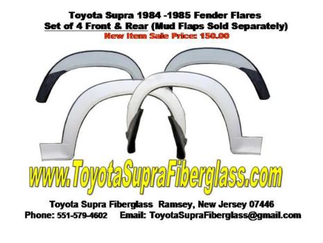 Toyota Supra Turbo Fender Flares 19841985 NEW 150.00 Set, 0